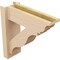 Ekena Millwork 6-in W x 18-in D x 18-in H Funston Trad Rough Cedar Woodgrain TimberThane Outlooker, Primed Tan OUTUR060X18X18FST04RCPR - alternate 3